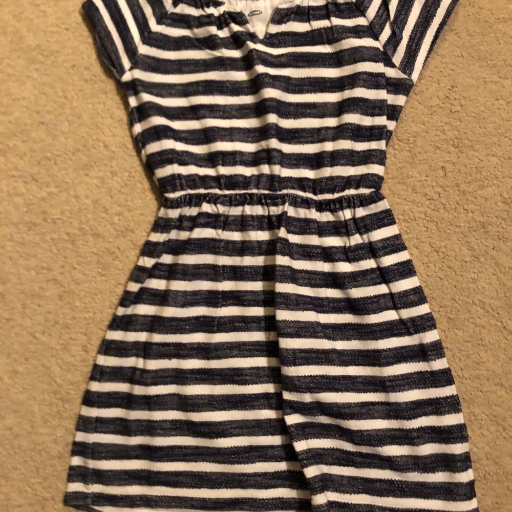 Navy and White Stripe Dress
